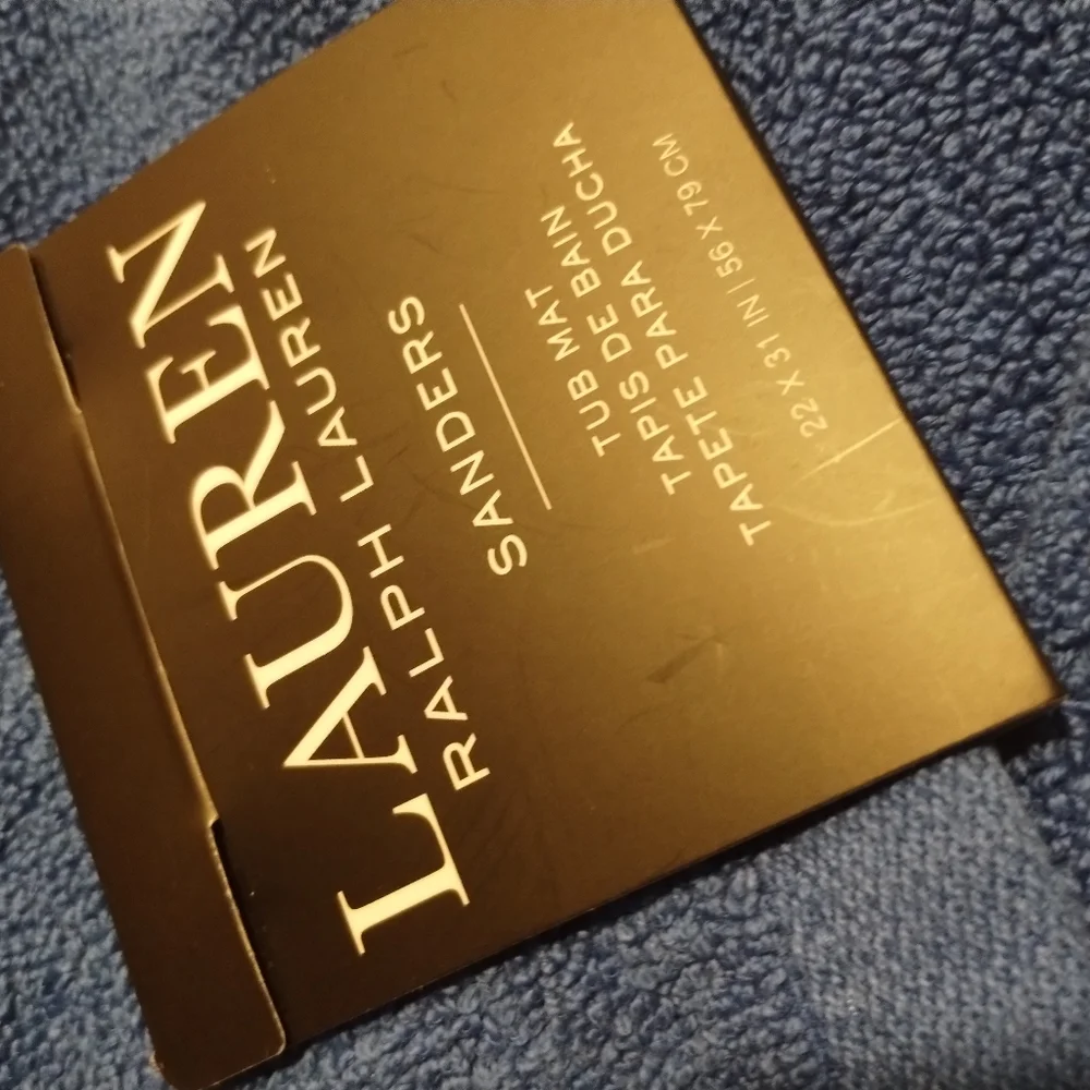 Lauren Ralph Lauren Sanders Solid Antimicrobial Bath Mats - Maritime Blue